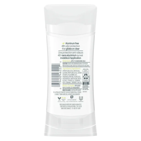 Desodorante Dove 0% Alumínio Romã e Limão Verbena Scent 74g - Imagem 2
