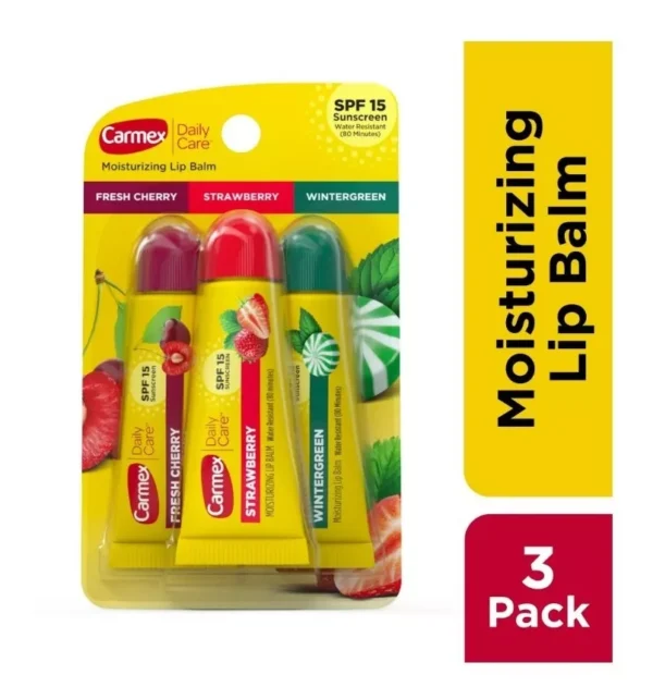 Carmex Moisturizing Bisnaga Kit Com 3 Sabores SPF 15