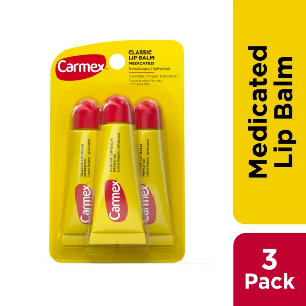 Carmex Classic Medicated Bisnaga Kit Com 3