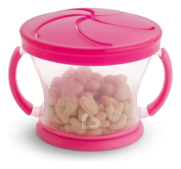 Porta Snack Container Munchkin Kit 2 Rosa E Roxo - Imagem 4