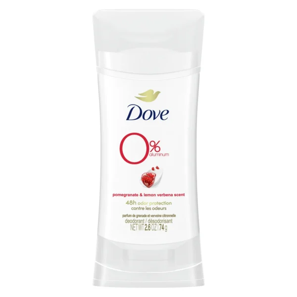 Desodorante Dove 0% Alumínio Romã e Limão Verbena Scent 74g