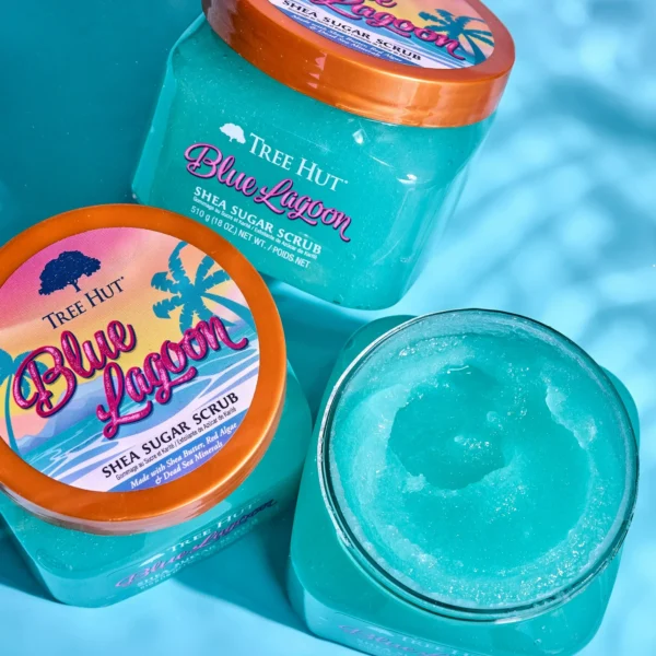 Tree Hut Blue Lagoon Shea Sugar Esfoliante & Hidratante 510g - Imagem 4
