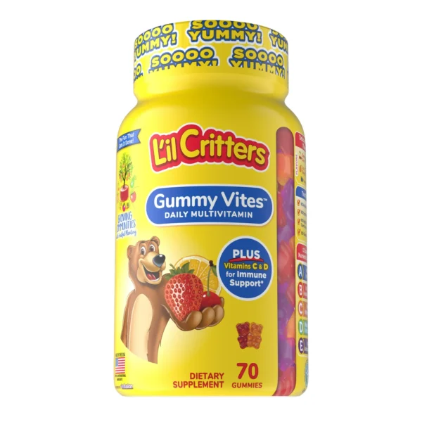 Multivitaminico Kids L'il Critters 70 gummies sabor frutas