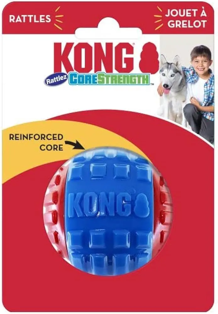 Kong Pet Toy Bolinha Azul E Vermelha