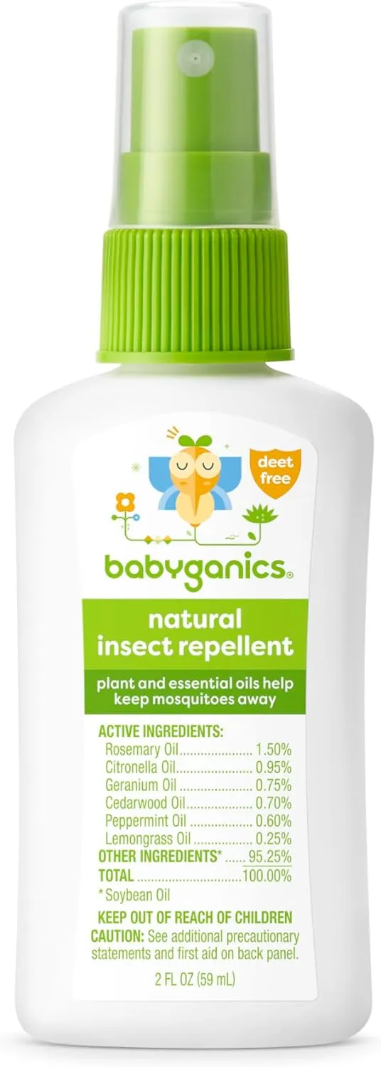 Repelente Spray Babyganics Plant Based Oleos Essenciais 59ml