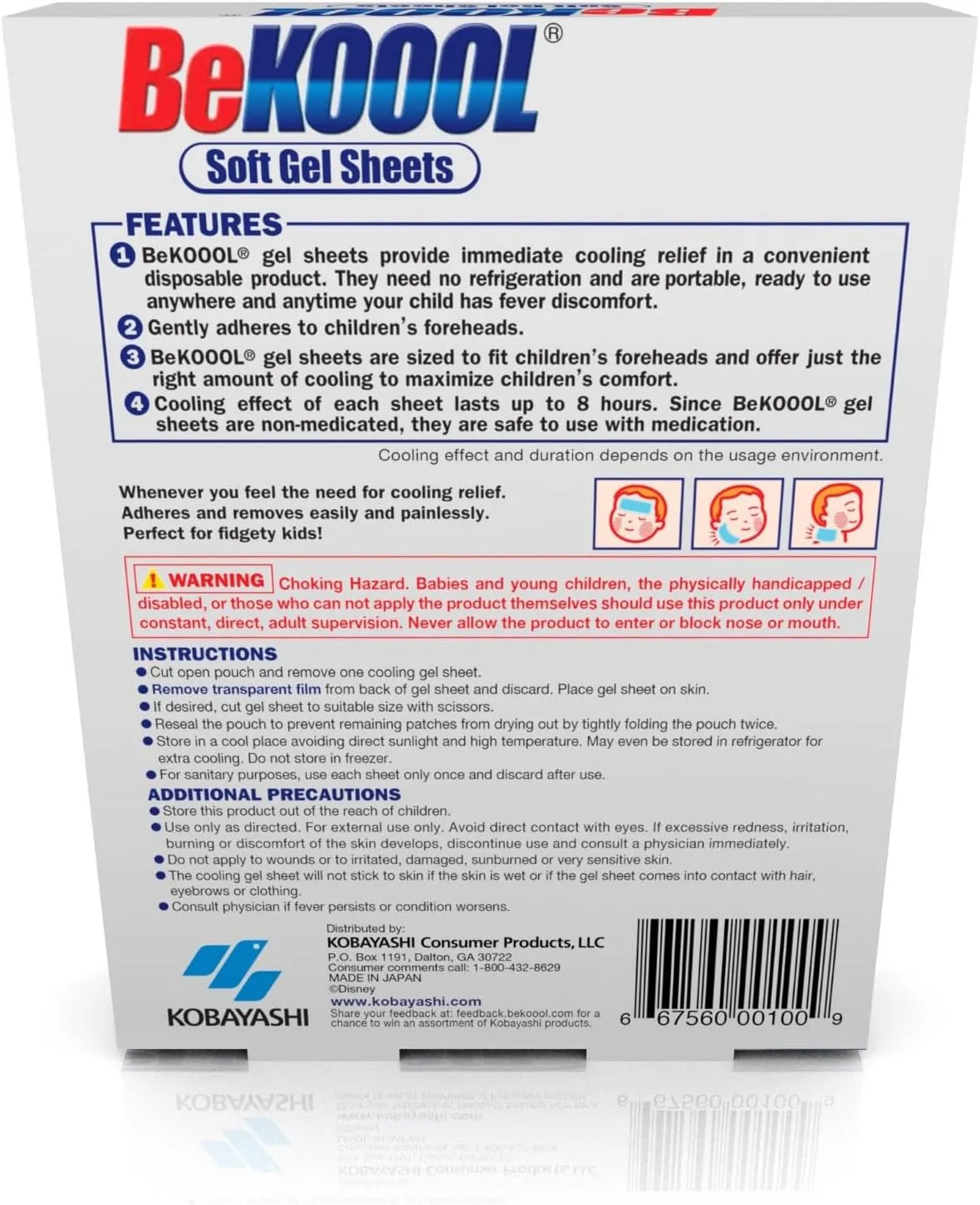 BeKoool Gel Adesivo Redutor De Febre Mickey 6 Unidades - Imagem 2