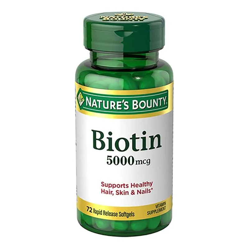 Biotina 5,000mcg Nature's Bounty 72 Tablets