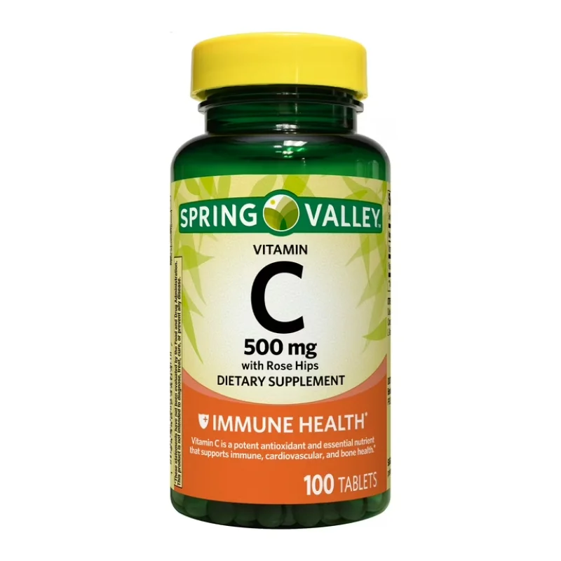 C Vitamina 500mg Spring Valley 100 Capsulas