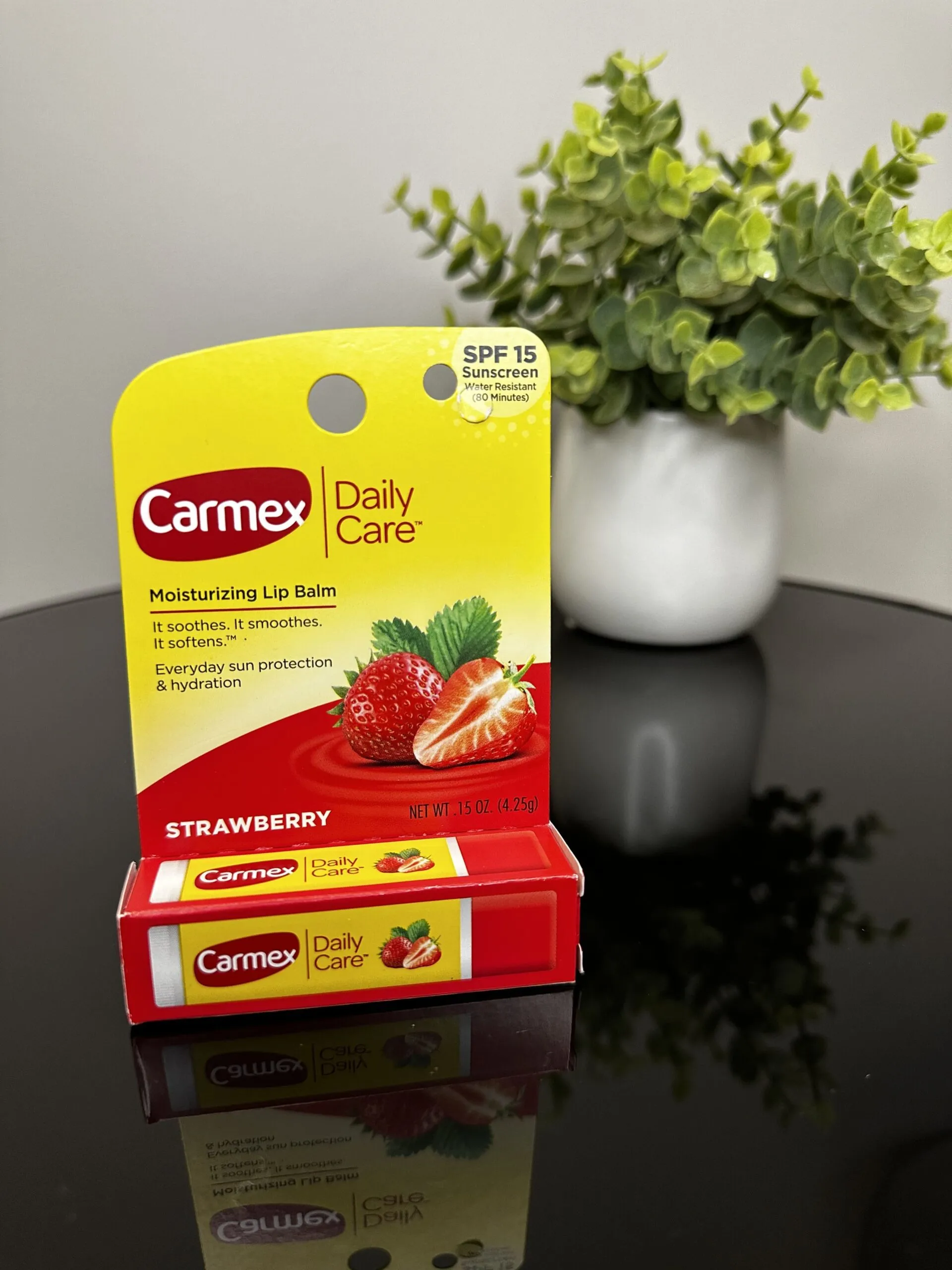 Carmex Moisturizing Bastão 1 Unidade Morango SPF 15