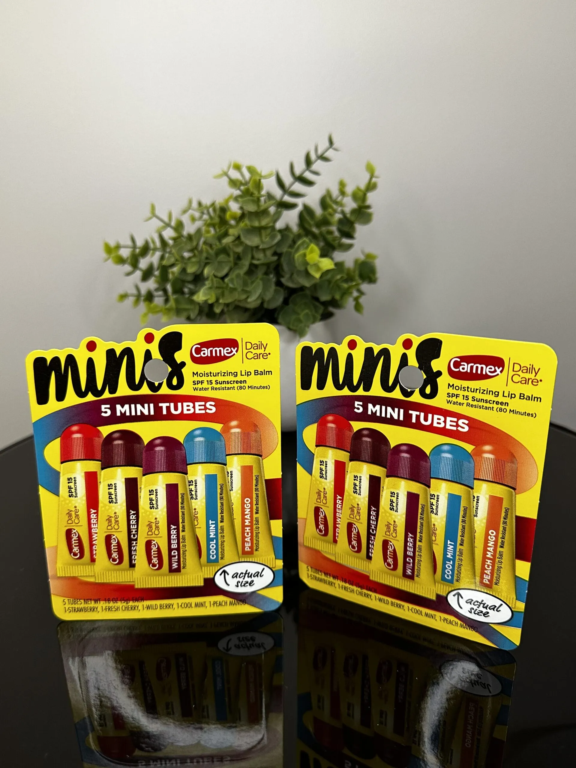 Carmex Moisturizing Bisnaga Kit Com 5 Sabores SPF 15 Minis - Imagem 2