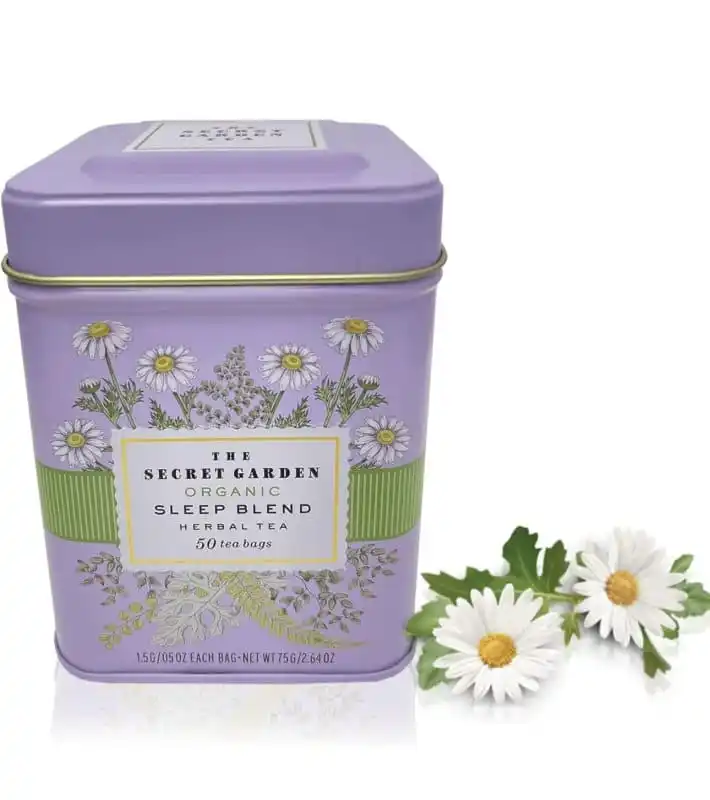 Chá Orgânico Secret Garden Sleep Blend Lata 75g 50 Unidades