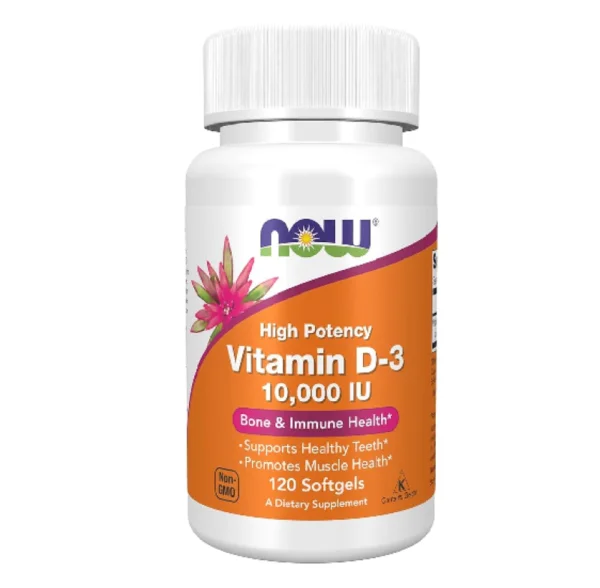 D3 250mcg 10000IU Now 120 Softgels