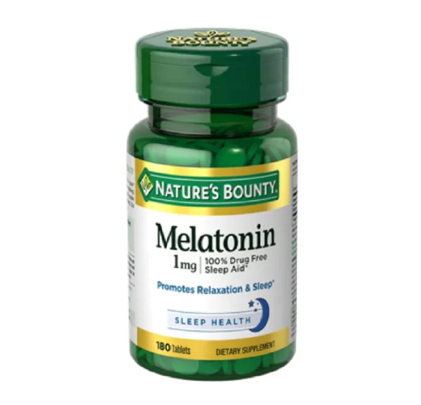 Melatonin 1mg Nature's Bounty 180 Cápsulas