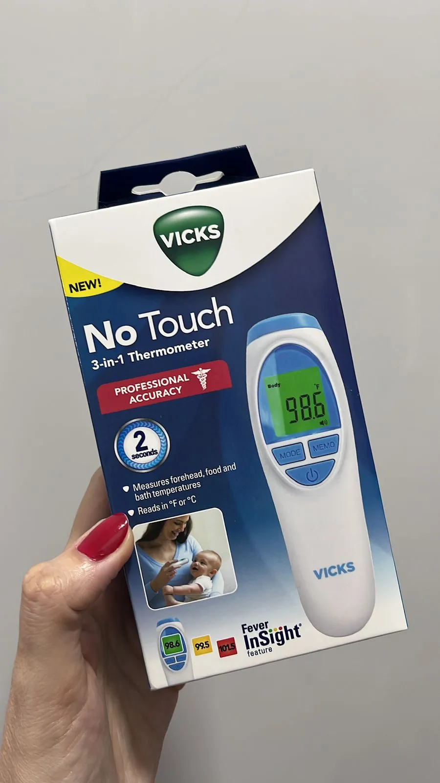 Termômetro de aproximação 3 em 1 Vicks - Imagem 2