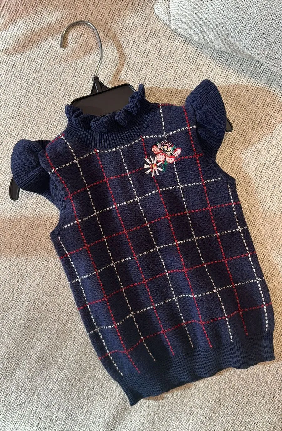 Colete Janie and Jack de fio 6-12 meses