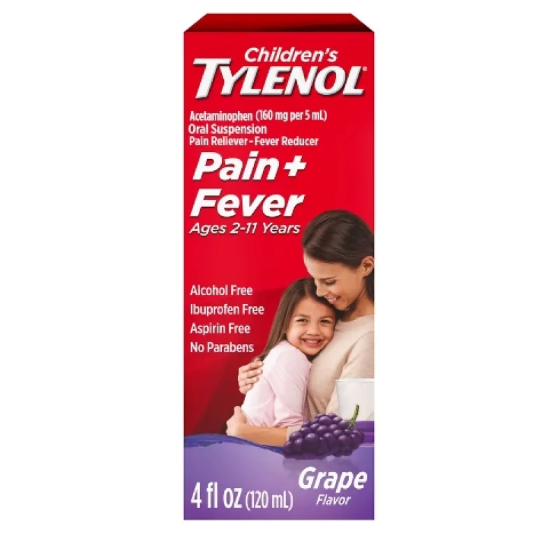 Tylenol Pain + Fever Sabor Uva 120 ml