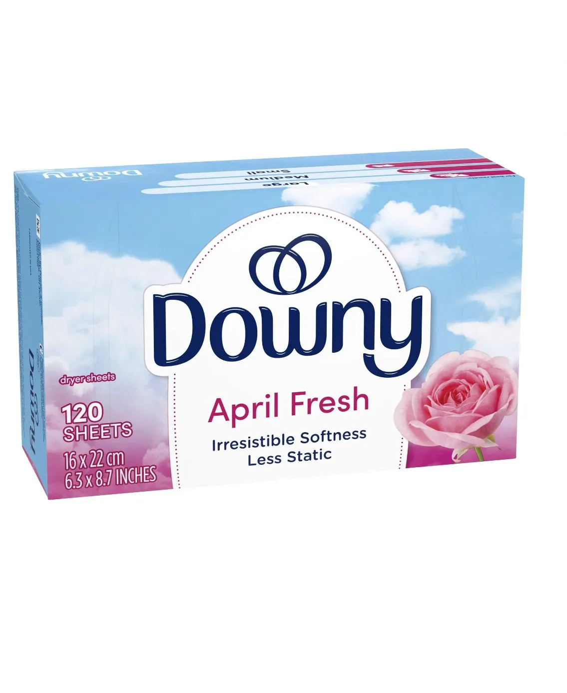 Downy lenços para secadora April Fresh 120 Folhas