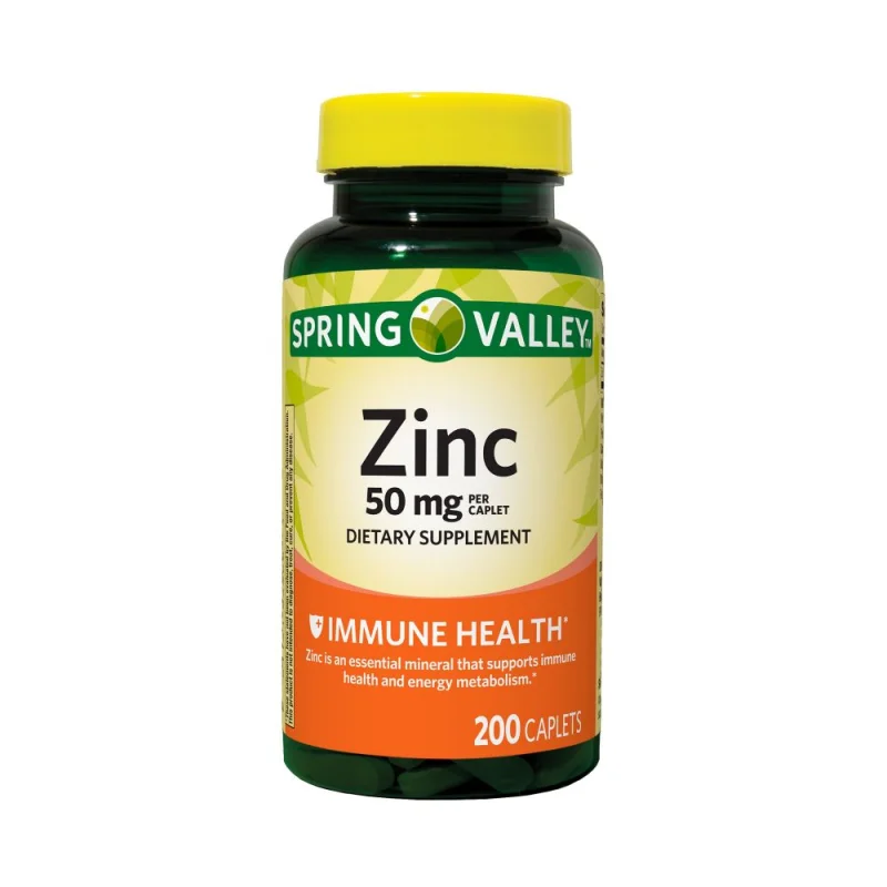 Zinco 50mg Spring Valley 200 Capsulas
