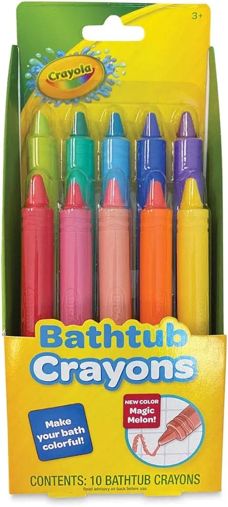 Crayola giz colorido de banheira, 10 unidades