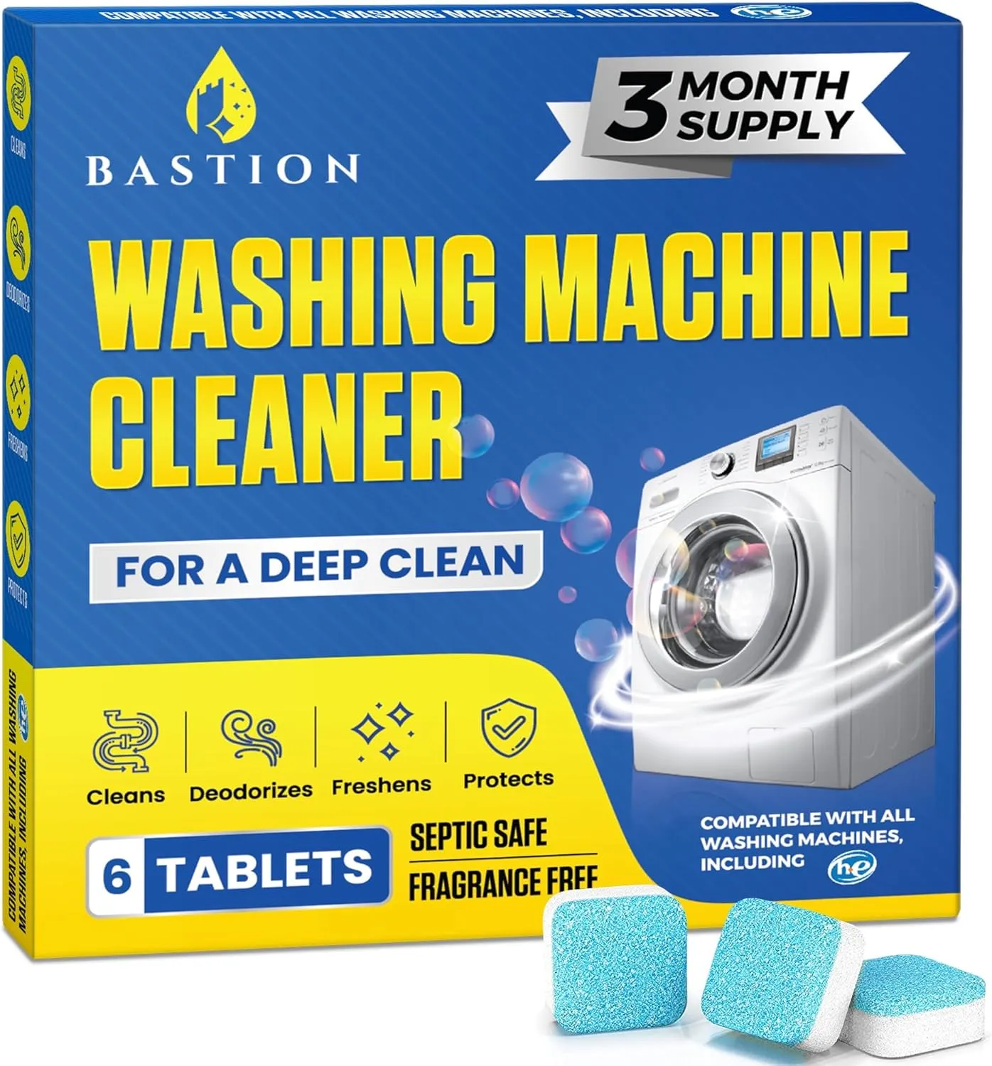 Washing machine cleaner Bastion 6 tablets