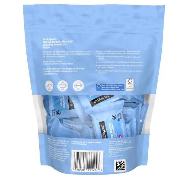 Lenço Removedor De Maquiagem Neutrogena 20 Unidades - Imagem 2