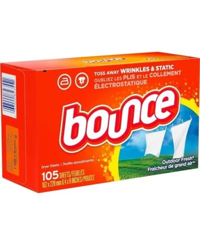 Bounce folhas para secadora, cx 105