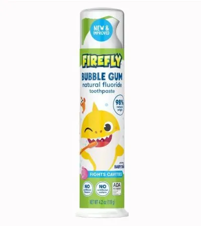Creme dental infantil Firefly Baby Shark bubble gum 119g