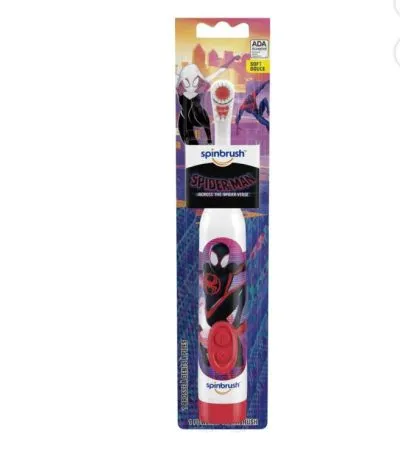 Escova de dente infantil eletrica Spider Man